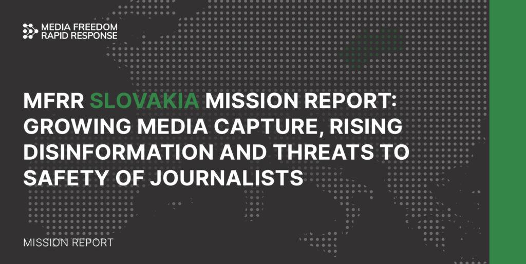 A new MFRR report warns of a deepening media freedom crisis in Slovakia under Robert Fico’s government. Legal harassment, media capture, and threats to press independence are rising.